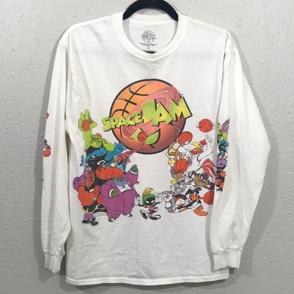 Space Jam Retro PACSUN Long Sleeve Screen Tee - Picture 1 of 9